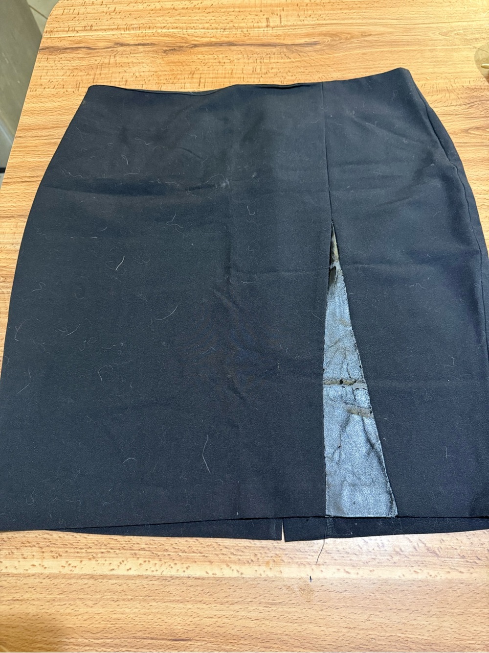 Byer California Black Mini Skirt with Front Slit